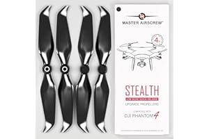 Hélices Master Airscrew Stealth para dji Phantom 4 - Negro, 4 Piezas