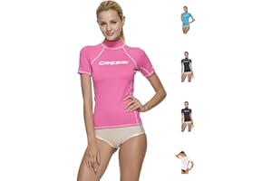 Cressi Lady Rash Guard Short Sleeves - Protective Rash Guard for Sup and Water Sports, Women's