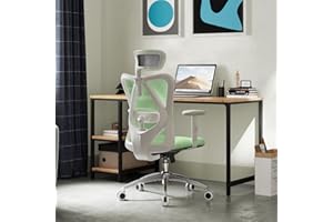 ‎SIHOO SIHOO M18 ergonomiczne krzesło biurowe, biurko komputerowe, krzesło z regulowanym zagłówkiem i podparciem okolic lędźwiowych, wysokie oparcie, krzesło obrotowe do biura domowego (jasnozielone)