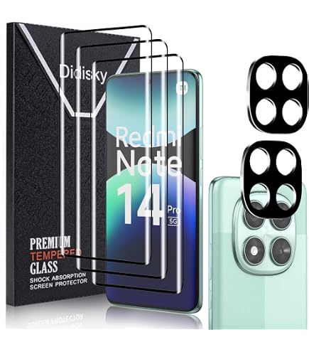 2-Pack Full Coverage Tempered Glass Screen Protector For Xiaomi Redmi Note 8T - 9H Hardness, Anti-Fingerprint