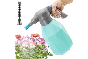 SYLSTAR Electric Spray Bottle Plant Mister for Indoor/Outdoor Plants, 2L Automatic Watering Can Rechargeable Battery Powered Sprayer with Adjustable Spout for Gardening, Fertilizing, Cleaning
