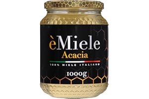 èMiele - Miele Biologico Italiano di Acacia, 1000 gr, raccolto in Canavese - Piemonte - Italia
