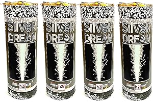 h2i Silver Dream vulcano | 4 pezzi | divertimento per feste per piccoli e grandi I bambini e i fuochi d'artificio per tutte le stagioni | Cat. F1