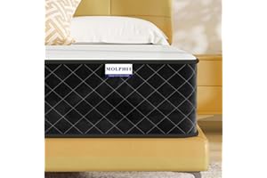 MOLPHIT Double Mattress, 10 Inch Hybrid Mattress with OEKO-TEX Certified, Medium Firm Mattresses in a Box, Spring & Memory Foam Mattresses for Back Pain Relief, 135x190x25cm