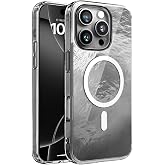 Minesk iPhone 16 Pro Max i&ccedil;in ShineMag Serisi MagSafe ile Uyumlu G&ouml;z Alıcı ve Şık Metalize Arka Tasarım Y&uuml;ksek Kalite Materya
