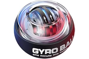 Ezweiji Balle Gyroscopique à Démarrage Automatique pour Poignet,Livré avec Le Sac à Balles d'origine,Exercer Les Muscles de la Main
