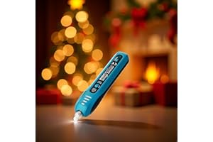 allsun Christmas Light Tester, Non Contact Voltage Tester Pen for Incandescent String & Mesh Lights,with Bulb Remover Tool & Fuse Tester, Voltage Detector 12V-600V AC
