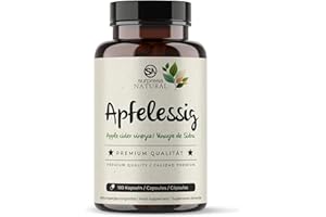 ‎SURPRESA NATURAL Surpresa Natural Apfelessig Kapseln hochdosiert I 1 x 180 Kapseln I 1000mg Apfelessig pro Tagesdosis I Apfelessig Nahrungsergänzungsmittel vegan & laborgeprüft I Apple cider vinegar