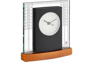 Bulova B7750 Glasner House Frankl Lloyd Wright zegar, jasna wiśniowa plama