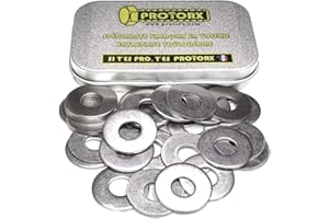 PROTORX Rondelles Metal Inox M8 : (Diam.int = 8,4mm x Diam.ext = 22mm) Boite 20pcs Large Plate Type "L" en Acier Inoxydable A2 | Carrossier Bricolage Réparation | Anti-Corrosion Usage Exterieur-Interieur
