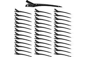 36 styckenhårklämmor Dam, 9 cm metall avdelklämmor, frisör alligatorklämmor, klämmor frisörsalon, styling, Duckbill clips, professionella hårklämmor