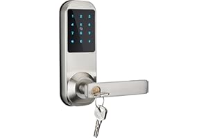 HAIFUAN Security Digital Keyless Code Door Lock, Unlock with Code Card and Key (HFAM10B-R-NB)