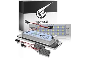 ‎TECTICO TECTICO LED Kennzeichenbeleuchtung Canbus SMD 6000k Ultra Weiß für Astra H J K Corsa C D E Insignia Meriva Zafira Vectra, 2 Stücke