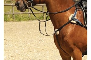 Windsor Equestrian Horses Leather 5 Point Breastplate Black Full