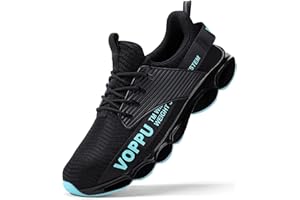 Kricely Męskie buty sportowe ze stalowymi noskami, lekkie, oddychające, ochronne buty robocze