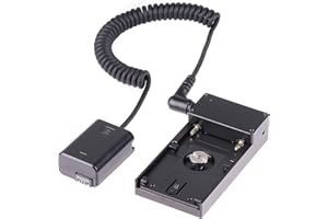 Hersmay NP-FW50 Akumulator Dummy NP-F970 F960 F750 F770 F550 Adapter do Lampy Błyskowej Płyta Montażowa 1/4" dla Sony NEX7 DSC-RX10 A7 A7R A7S II III A5000 A5100 A6000 A6300 A6500