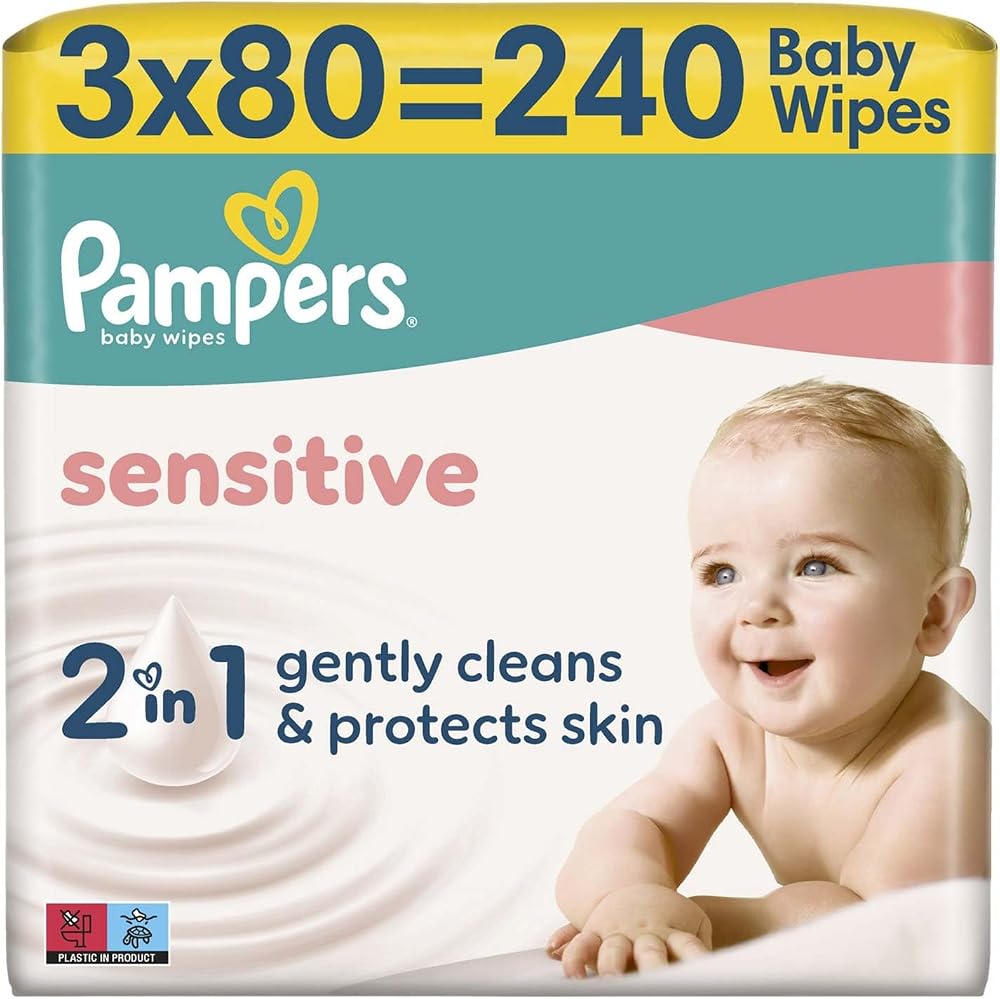 Pampers Sensitive Bebek Islak Havlu 3 Paket 240 Yaprak