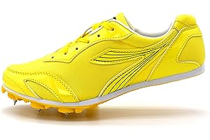 Zeihyeurus Zapatillas De Clavos Atletismo Zapatillas De Atletismo Clavos Zapatillas De Clavos Deportivas Zapatos con Clavos para Atletismo Duraderos Antideslizantes Transpirables para NiñOs Y NiñAs