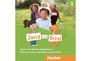 Jana und Dino 1: 2 Audio-CDs und 1 DVD zum Kursbuch.Deutsch für Kinder / Medienpaket