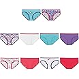 Hanes Girls and Toddler Underwear, Cotton Knit Tagless Brief, Hipster, and Bikini Panties, Multipack (Colors May Vary), Hipster - Assorted - 10 Pack, 6