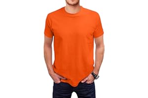 Love My Fashions Men's Round Neck Short Sleeves Plain T-Shirt
