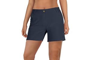 Outdoor Ventures Pantaloni corti da donna UPF50+, protezione UV, estivi, leggeri, da trekking, elasticizzati, ad asciugatura rapida