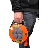 Seyyar Kablo Makarası - 10 Metre Kablo, 3x1.5mm&sup2;, IP44 Kapaklı 4 Prizli, Bylion Taşınabilir Enerji &Ccedil;&ouml;z&uuml;m&uuml; &Ccedil;anta Tipi Seyyar U