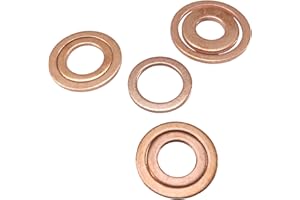 AUTODIDACT77 Guarnizioni in rame per viti di scarico dell'olio M10 – M22, assortimento di tutte le dimensioni comuni (1 pezzo = 7 anelli di tenuta)