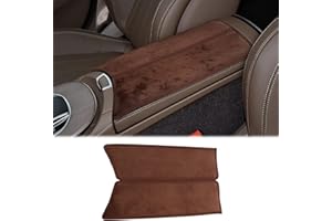 ‎KUNGKIC KUNGKIC flanell Auto Armlehne Kissen Mittelkonsole Armlehne Box Matte Innenbereich Compatible with Mercedes Benz E Klasse W213 2016-2022 Zubehör-Braun