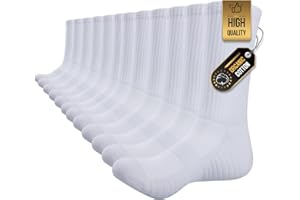 TANSTC Mens Socks Wicking Breathable Cushion Comfortable Casual Crew Socks Outdoor Multipack Performance Hiking Trekking Walking Athletic Socks 5/6 Pairs