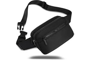 AIRCBC Sac Banana Femme Homme Sacoche Ville avec Ceinture Réglable Imperméable Sac à Taille avec 4 Poches pour Randonnée Cyclisme Balade Ville Festival Vacances Voyage Camping Outdoor Sport