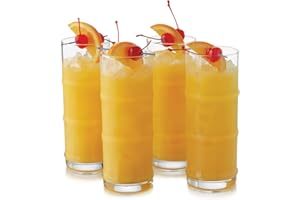 Libbey 4 Piece Modern Bar Tiki Bamboo Cooler Set, Clear by Libbey