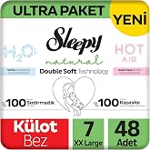 Sleepy Natural Double Soft Ultra Paket K&uuml;lot Bez 7 Numara Xxlarge 48 Adet