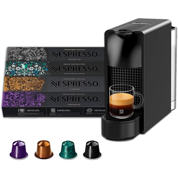 ネスプレッソ Nespresso CitiZ Coffee Machine (Black) | 4 Coffee Sleeves combo