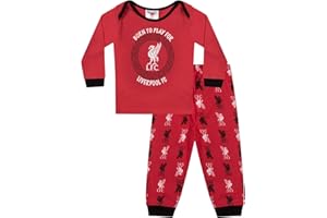LIVERPOOL F.C. Liverpool FC Baby Pyjamas Long Boys Kids Official Football Gift