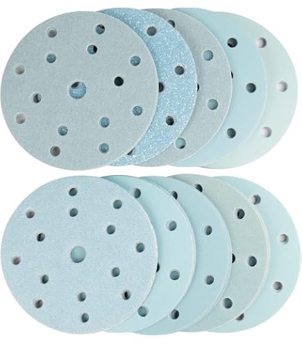 Lot 30 Disques Abrasifs 150 Mm Auto-agrippants - Grains 800 à 3000 Pour Ponçage Humide Et Sec Anti-colmatage