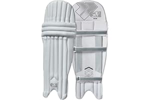 Gunn & Moore GM Cricket Batting Pads | 202 | Traditional Cotton & Cane | 1 Pair | White
