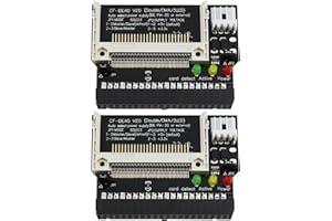 eMagTech 2 tarjetas adaptadoras CF a IDE de 40 pines, tarjeta compacta flash CF de 40 pines, tarjeta convertidora de disco duro IDE hembra para portátiles, dispositivos industriales