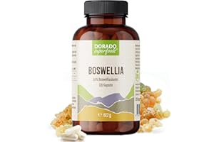 ‎DORADO SUPERFOODS Weihrauch Extrakt Kapseln hochdosiert | 120 x Stück - 1380 mg Tagesdosis | 40 Tage Vorrat - 65% Boswelliasäuren - Dorado Superfoods®