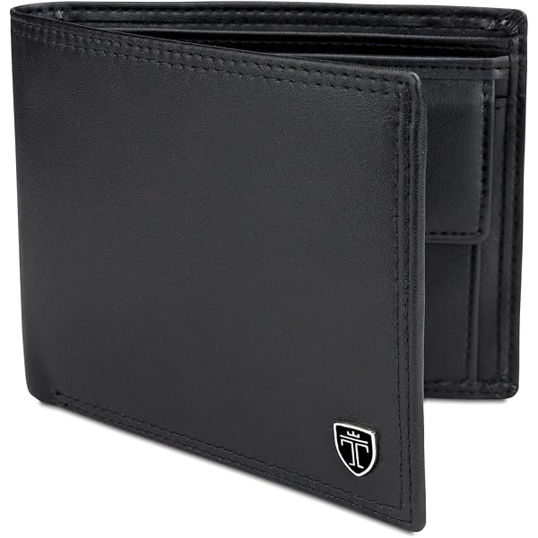Hudson & James Herren-Geldbörse Aus Echtem Leder – Schlankes Design, RFID-Schutz, 110x90 Mm