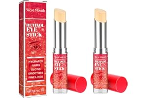 KURUI Retinol Eye Stick,Eye Brightener Stick for Dark Circles, Eye Cream for Puffiness,Smoothens Wrinkle Eye Cream （2PCS）