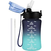 GOPPUS 500ml Trinkflasche Für Kinder Mit Zeitmarkierung - Tritan, BPA-frei, Auslaufsicher, Für Sport & Alltag