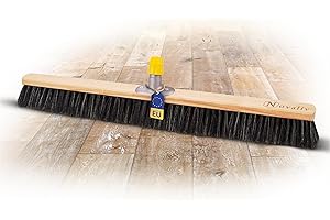 ‎NOVALIV Novaliv Besenkopf Rosshaar Mischung 80 cm I Besen ohne Stiel weiche Borsten I Feinstaubbesen Großraumbesen Kehrbesen