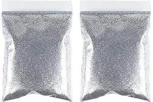 CLEMINSTA Glitzerpulver Set 100g,Glitzerpulver Zum Basteln,Gold Silber Glitzerpulver, Glitzerpuder Für Nägel,Masquerade, Epoxidharz Glitzer,DIY,Nagelkunst (Silber)