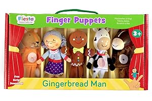 Fiesta Crafts T-2770 – Coleccionismo de Marionetas de Dedo – Estuche – Gingerbread Man
