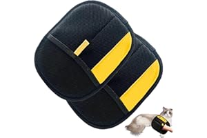 GENERISCH Lot de 2 Gants de Toilettage Double Face pour Animaux de Compagnie - Aimant en Fourrure Polyvalent pour Enlever les Poils