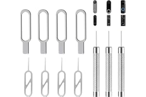 GLANZEND Doorbell Key Tool, 11 PCS Doorbell Removal Pin Kit, Reusable Video Doorbells Remove Mount and Battery Replacement, Release Key Security Removal Tool Replacement, Compatible with Arlo, Nest and Eufy