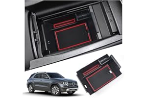 RUIYA Compatible avec Mercedes-Benz GLE W167 | GLS X167 2020-2024 2025 Accoudoir Boîte de Rangement, Plateau de rangement de la console Boîte de rangement pour centrale accoudoir GLE Accessoire