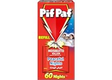 Pif Paf Mosquito And Fly Killer Liquid Electrical Device Refill Without Device, 60 Night - Pack May Vary