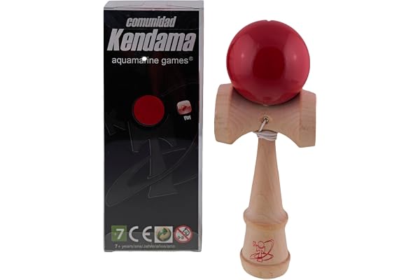 Aquamarine Games CP019 Kendama community, röd, 18,5 x 7,5 x 5,7 cm